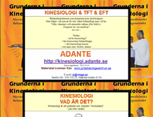 Tablet Screenshot of kinesiologi.adante.se