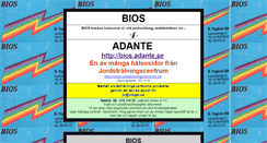 Desktop Screenshot of bios.adante.se