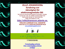 Tablet Screenshot of ollejohansson.adante.se