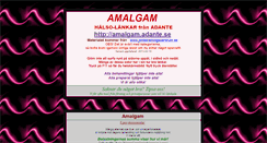 Desktop Screenshot of amalgam.adante.se
