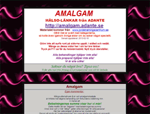 Tablet Screenshot of amalgam.adante.se