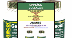 Desktop Screenshot of collagen.adante.se