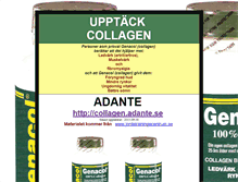 Tablet Screenshot of collagen.adante.se