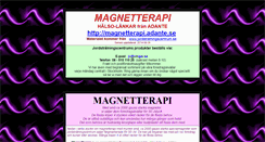 Desktop Screenshot of magnetterapi.adante.se